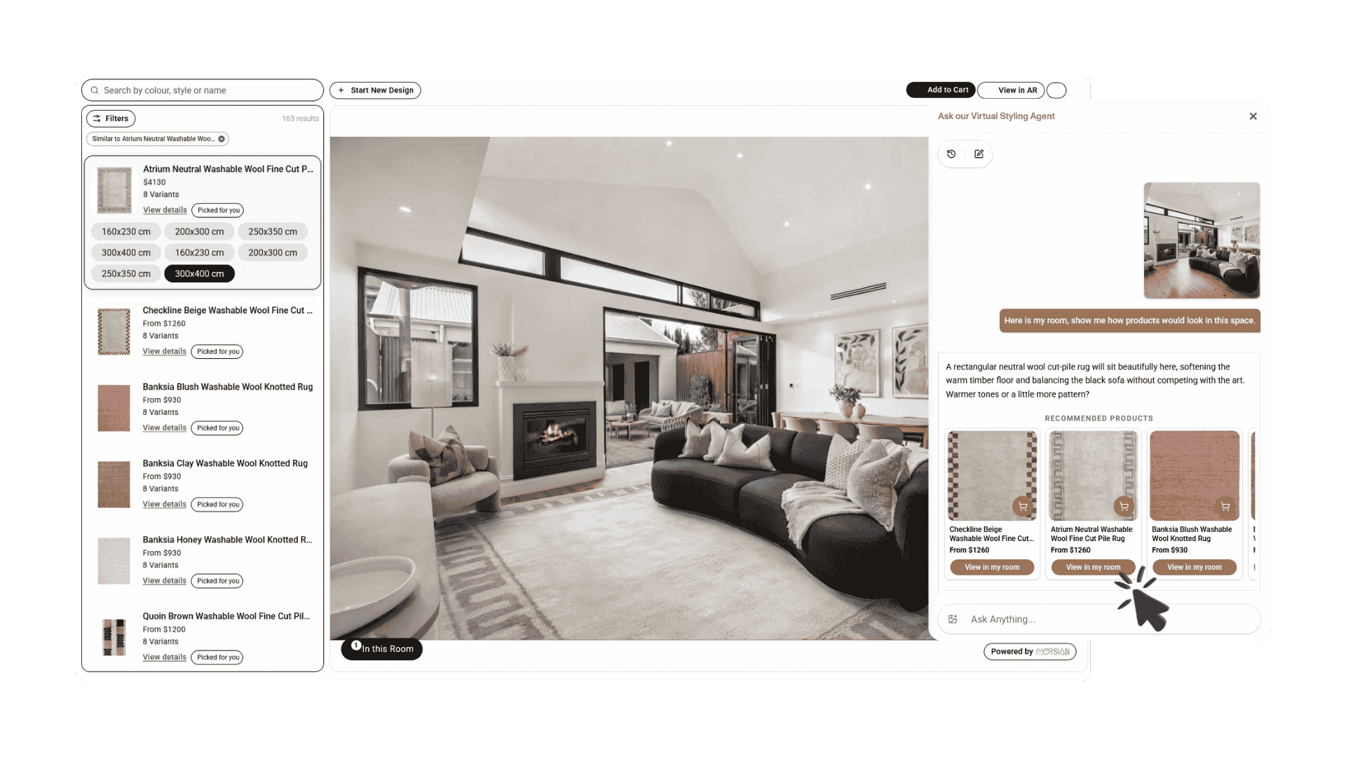 Imersian Visualizer and AI assistant flow